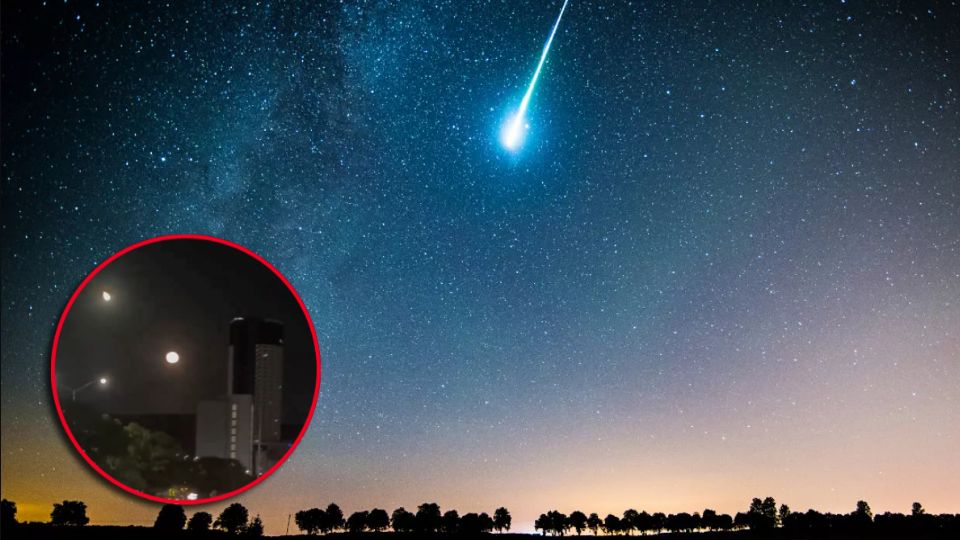 Las imágenes dejaron evidencia del evento espacial, mostrando el ingreso de un bólido que iluminó por instantes el cielo nocturno