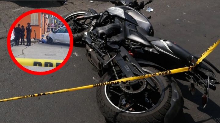 Estudiante de la Prepa 1 muere prensado; auto lo embistió mientras iba en su moto | VIDEO