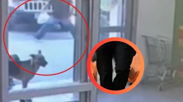 Hombre es atropellado al salir del súper y es lanzado por el aire contra unos perros | VIDEO