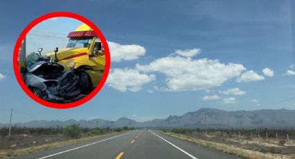 Tráiler se impacta brutalmente contra camioneta; hay un muerto y dos lesionados