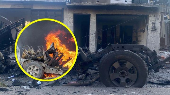 MOMENTO EXACTO en el que explota coche bomba en edificio de Guanajuato | VIDEO