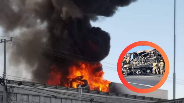 Fatal choque de tráileres en la 45 Sur deja dos muertos y un herido con quemaduras graves