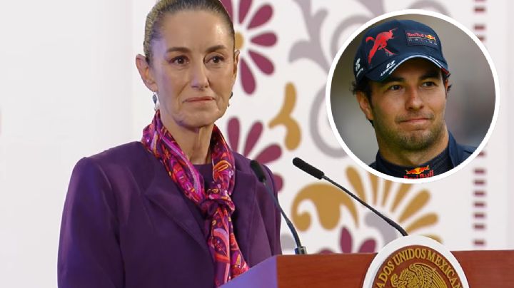 Felicita Sheinbaum a Sergio 'Checo' Pérez por su participación en el Gran Premio de México