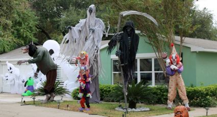 Halloween en Laredo, Texas: se lucen residentes con sus casas 'macabramente' adornadas