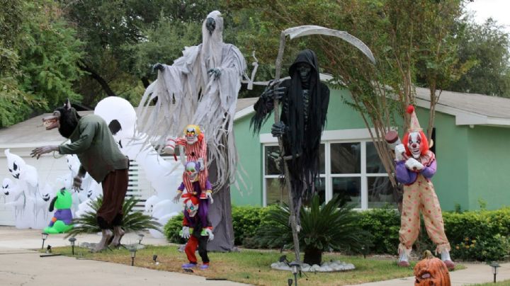 Halloween en Laredo, Texas: se lucen residentes con sus casas 'macabramente' adornadas