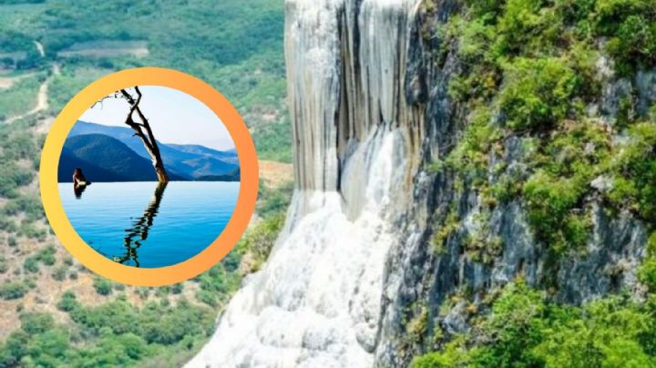Alberca natural más bonita de México, se originó hace miles de años en la cima de una montaña
