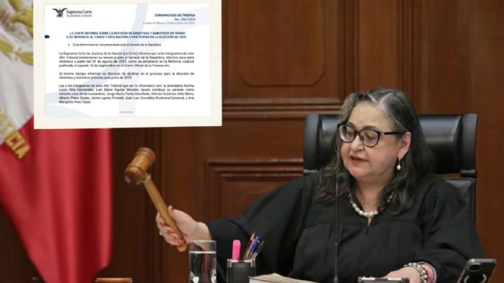 Llega renuncia de Norma Piña; ya son 8 Ministros, asegura el Senado
