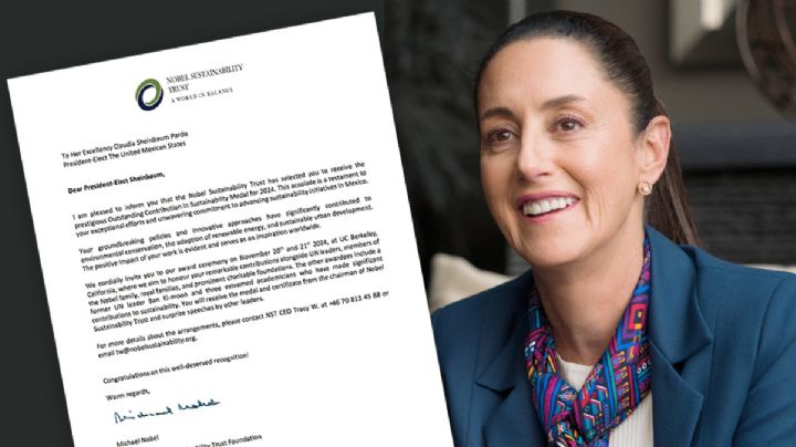 Claudia Sheinbaum recibirá reconocimiento internacional por su labor en sostenibilidad