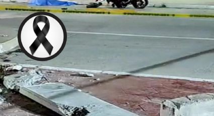 Joven pide moto prestada y muere al estrellarse en banca de concreto | FOTO