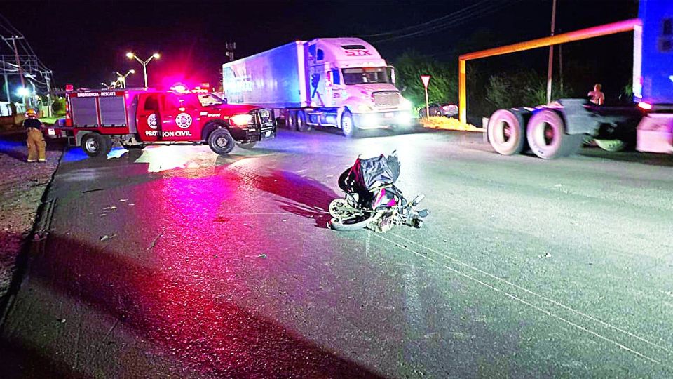 El motociclista terminó con heridas de consideración tras el accidente