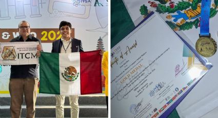 ¡Orgullo tamaulipeco!; joven gana medalla de oro usando polipropileno reciclado y lirio acuático en Indonesia