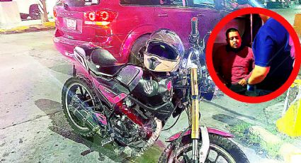 Nuevo Laredo: motociclista termina lesionado tras chocar contra auto en la Guerrero; culpable huyó