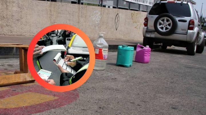 Esta es la multa por apartar lugares con objetos y usar la calle como estacionamiento