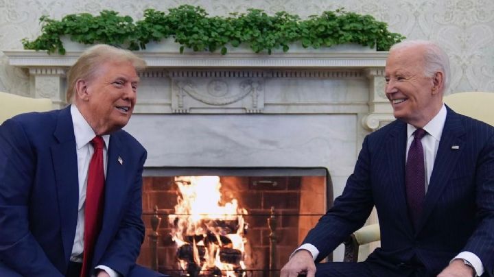 Joe Biden recibe a Donald Trump en la Casa Blanca