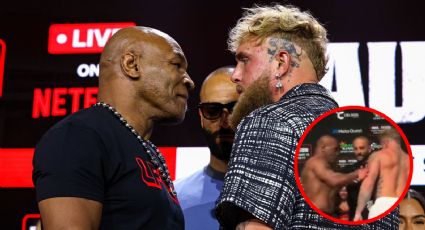 MOMENTO EXACTO en el que Mike Tyson golpea a Jake Paul previo a su esperado combate en Texas