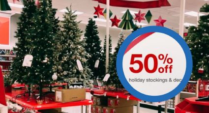 Target ofrece hasta un 50% de descuento en productos navideño; decoración, luces, regalos y más