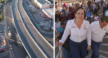 Nuevo Laredo estrena puente peatonal y vehicular en la avenida Eva Sámano