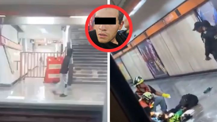 'El Jommy' apuñala a tres personas en el Metro de CDMX y se arroja a las vías | VIDEO