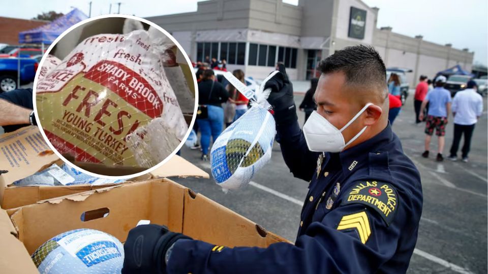 En Texas varias organizaciones entregarán el pavo congelado y las