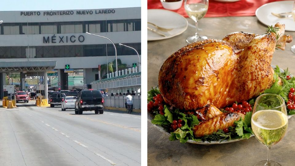 Cruzar un pavo por los puentes internacionales.