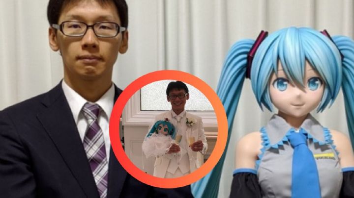 Japonés festeja seis años de casado con su esposa virtual; su boda costo 234 mil pesos