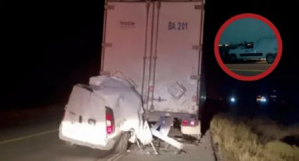 Conductor muere tras brutal choque en la Carretera Monterrey-Nuevo Laredo