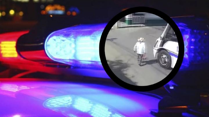 MOMENTO EXACTO en el que abuelito muere aplastado por camión urbano en Morelos