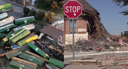 Texas: tren se descarrila tras impactar a tráiler; dos trabajadores murieron | VIDEO