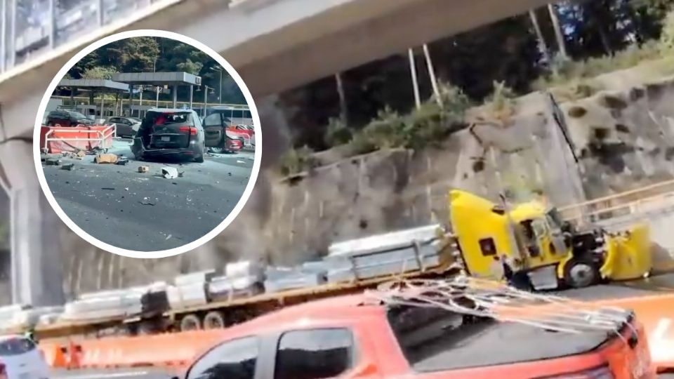 Un tráiler se quedó sin frenos y se llevó varios coches