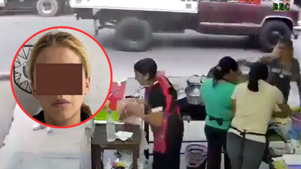 Mujer que aventó un cazo de aceite hirviendo