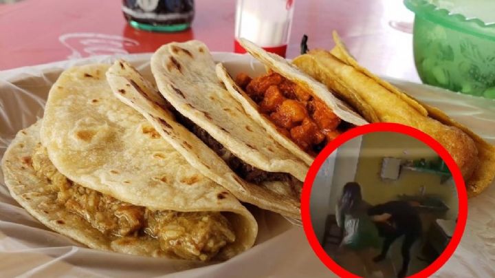 'Lady Tacos': mujer 'enloquece' y ataca a empleada de taquería; no le gustó el servicio | VIDEO