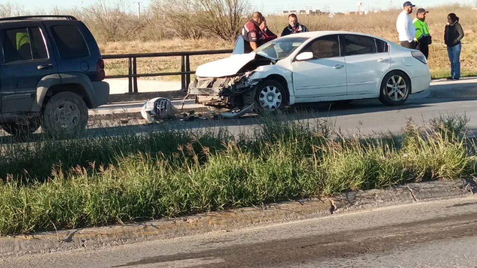 En el percance una mujer embarazada iba como copiloto, salvándose milagrosamente de alguna herida de importancia en su estado