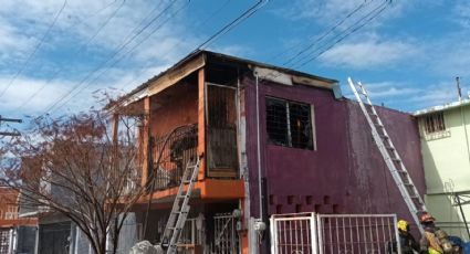 Reportan incendio en la colonia Infonavit; familia se salvó de morir calcinada