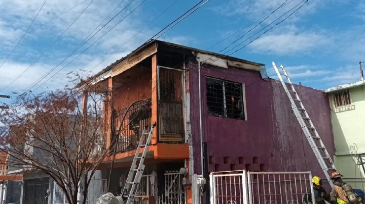 Reportan incendio en la colonia Infonavit; familia se salvó de morir calcinada