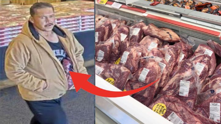 Captan a hombre robando carne en tienda 'de la carpa' en Laredo