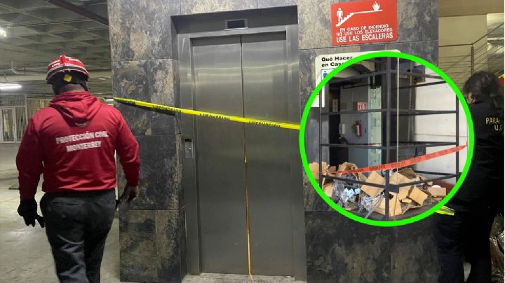 Elevador de plaza comercial se desploma con personas dentro en Monterrey