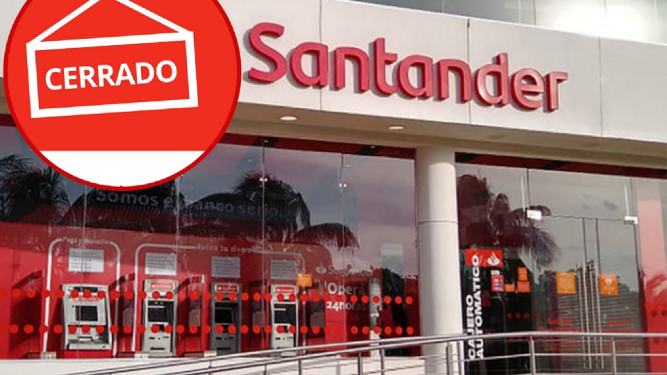 Estos días estaran cerradas las sucursales de Santander en marzo