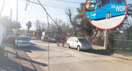 Autobús se lleva cables y daña mufa de casa en la colonia 20 de Noviembre