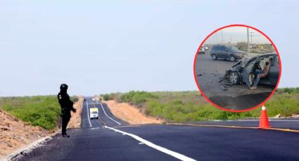 Accidente en la Carretera Colombia deja un auto destrozado y a su conductor herido