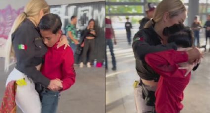 Niño saca a bailar quebradita a su hermosa maestra y se vuelve viral | VIDEO