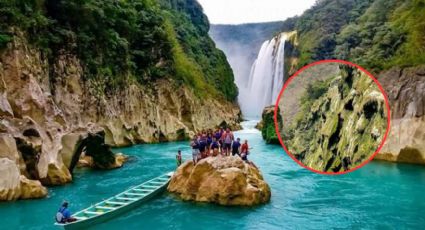 Huasteca Potosina: así luce la cascada de Tamul, afectada por la sequía