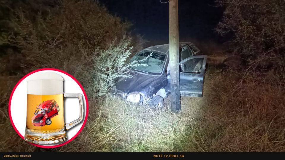 Hasta la borrachera se le bajó a la víctima de este potencialmente mortal accidente