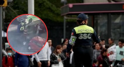 Policía es asaltado mientras hacía su trabajo; le robaron su arma