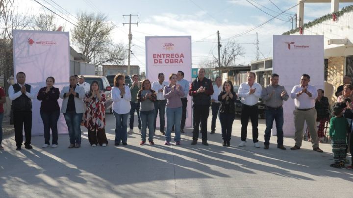 Inauguran vialidades en cinco colonias de Nuevo Laredo