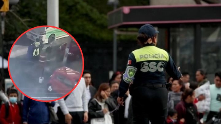 Policía es asaltado mientras hacía su trabajo; le robaron su arma