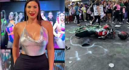 Hermosa influencer se ofrece a pagar motocicleta de hombre agredido en la marcha feminista | VIDEO