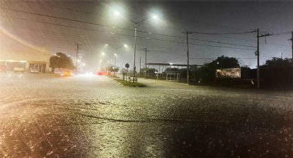 Tormenta eléctrica azota Nuevo Laredo; granizo cae en la ciudad