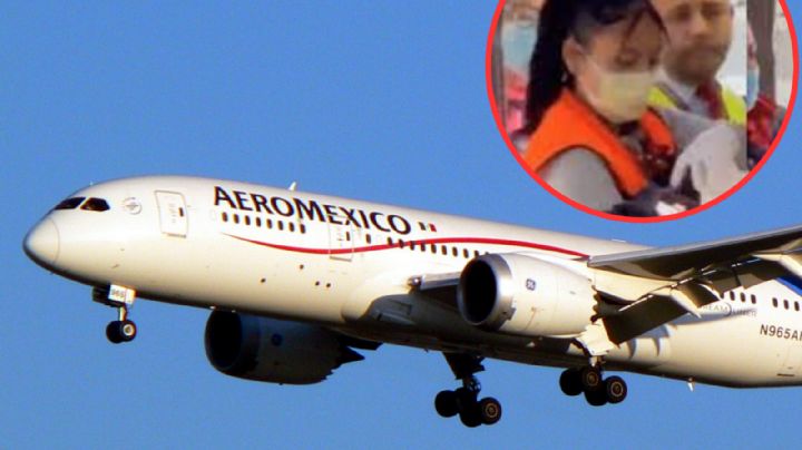 ¡Bebé en el aire!: nace niño en vuelo de Aeroméxico | VIDEO