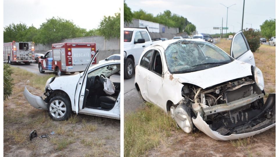 De puro milagro está vivo el conductor de este auto.