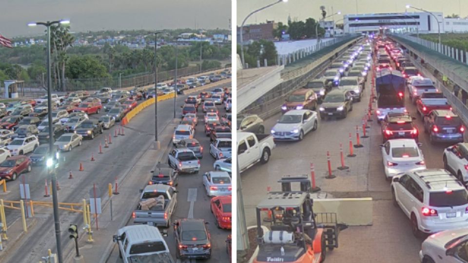 Los puentes internacionales lucen llenos esta noche.